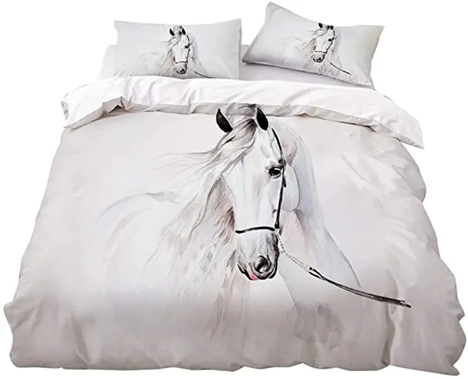 

Комплект постельного белья с рисунком лошади, односпальный Комплект постельного белья, односпальный, односпальный, двуспальный, двуспальн...