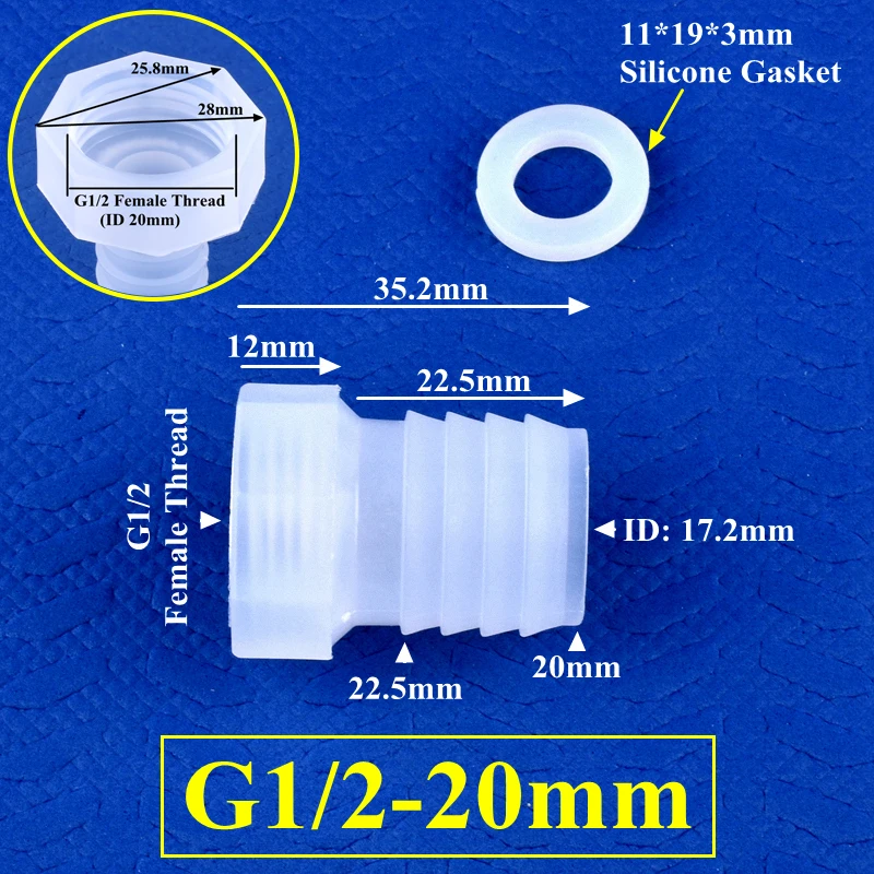 

SgooHan PP прямые фитинги для полива G1/2 4~20 мм