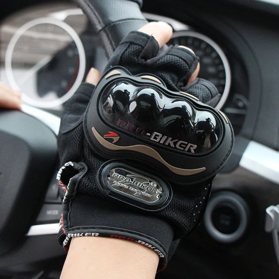 

Cool Motorcycle Half-finger Gloves Outdoor Protective Mountaineering and Cycling Supplies Wild Fishing Non-slip Unisex Gloves