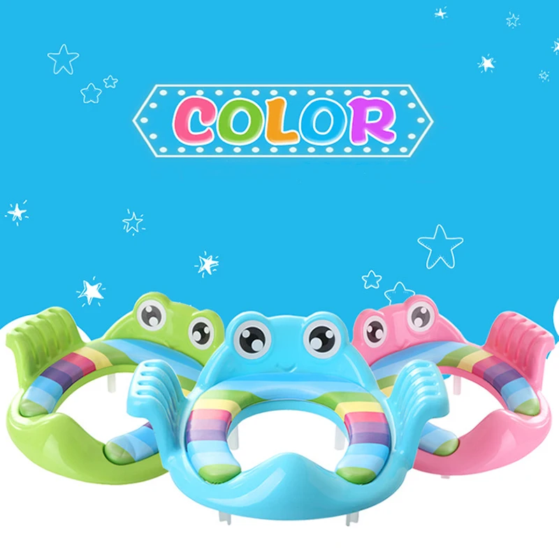 BalleenShiny-asiento de entrenamiento para beb&eacute;, asiento de inodoro suave con dibujos de animales, port&aacute;til, almohadilla para silla-2