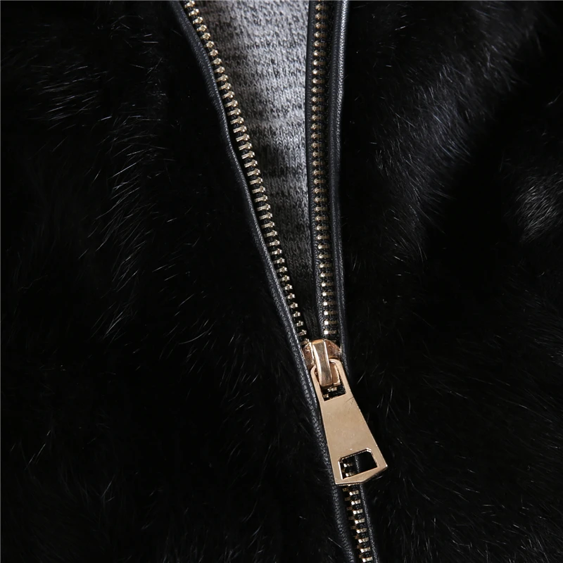 Шуба из натурального меха норки Женское зимнее пальто женская меховая куртка