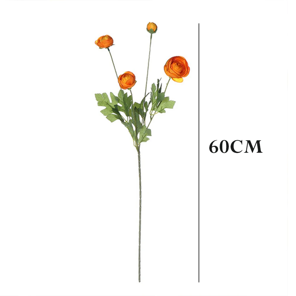 

3PCS 4 Heads Rose Flower Artificial Flowers Simulation Fake Plant Bouquet Wedding Decoration Living Room Decor Party Supplies