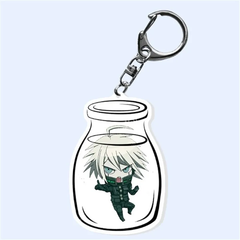 Anime Danganronpa V3 Keychain Two-sided Figurine Cosplay Decorations Figures Acrylic Pendant for Children Gifts Toys