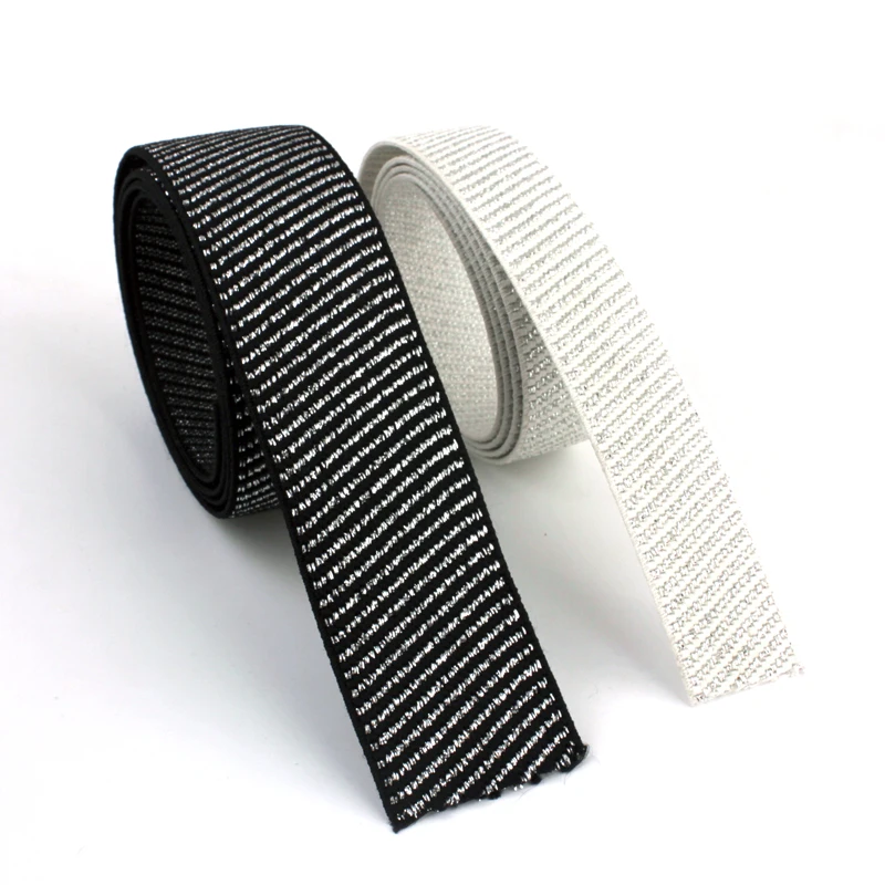 Ремень резиновый прочный для брюк и юбки модный аксессуар одежды чёрный золотой