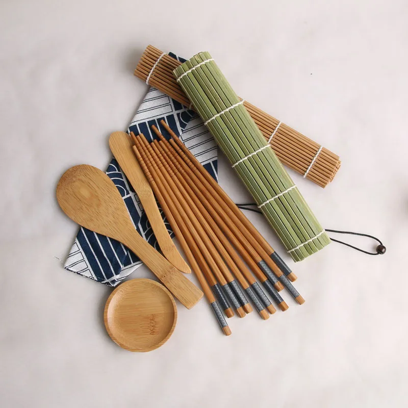 DIY набор для приготовления суши форма риса кухонный инструментов в рулоне