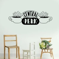 large central perk wall sticker friends logo tv show coffee wall decal cafe kitchen dining room vinyl decor