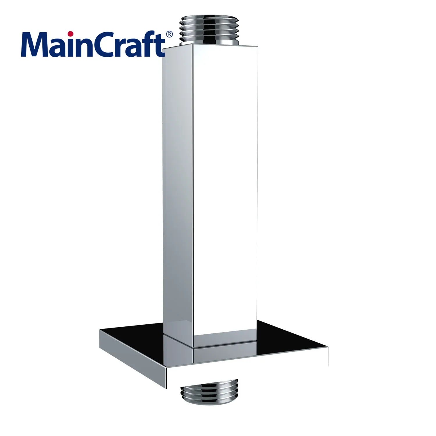 Квадратный хромированный латунный душевой кронштейн настенный/потолочный