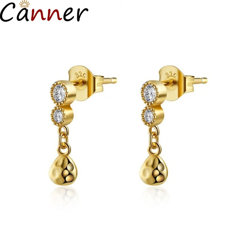 Женские серьги гвоздики из серебра 925 пробы с фианитом|Серьги-подвески| |