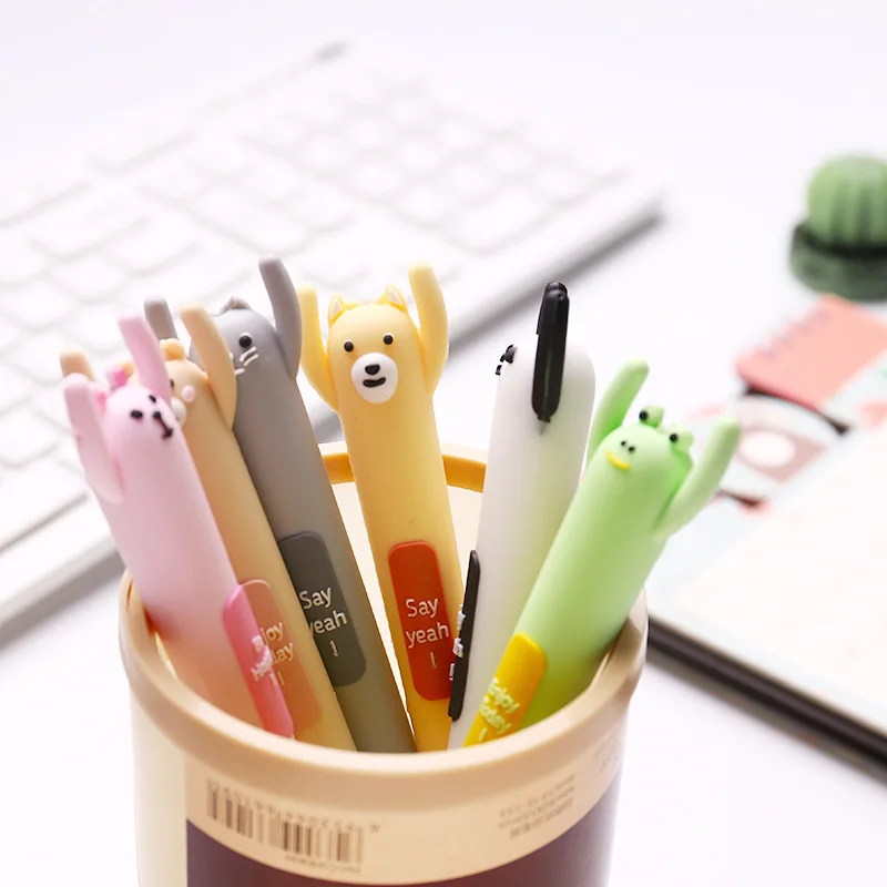 Милые ручки ярких цветов кавайные канцелярские принадлежности мягкий