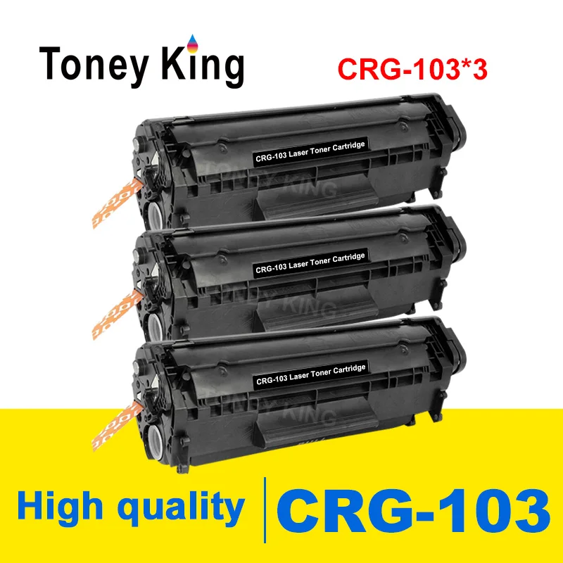 Toney King 3 упаковки без отходов порошок тонер-картриджи для Canon 703 303 103 LBP 2900 3000 LBP2900