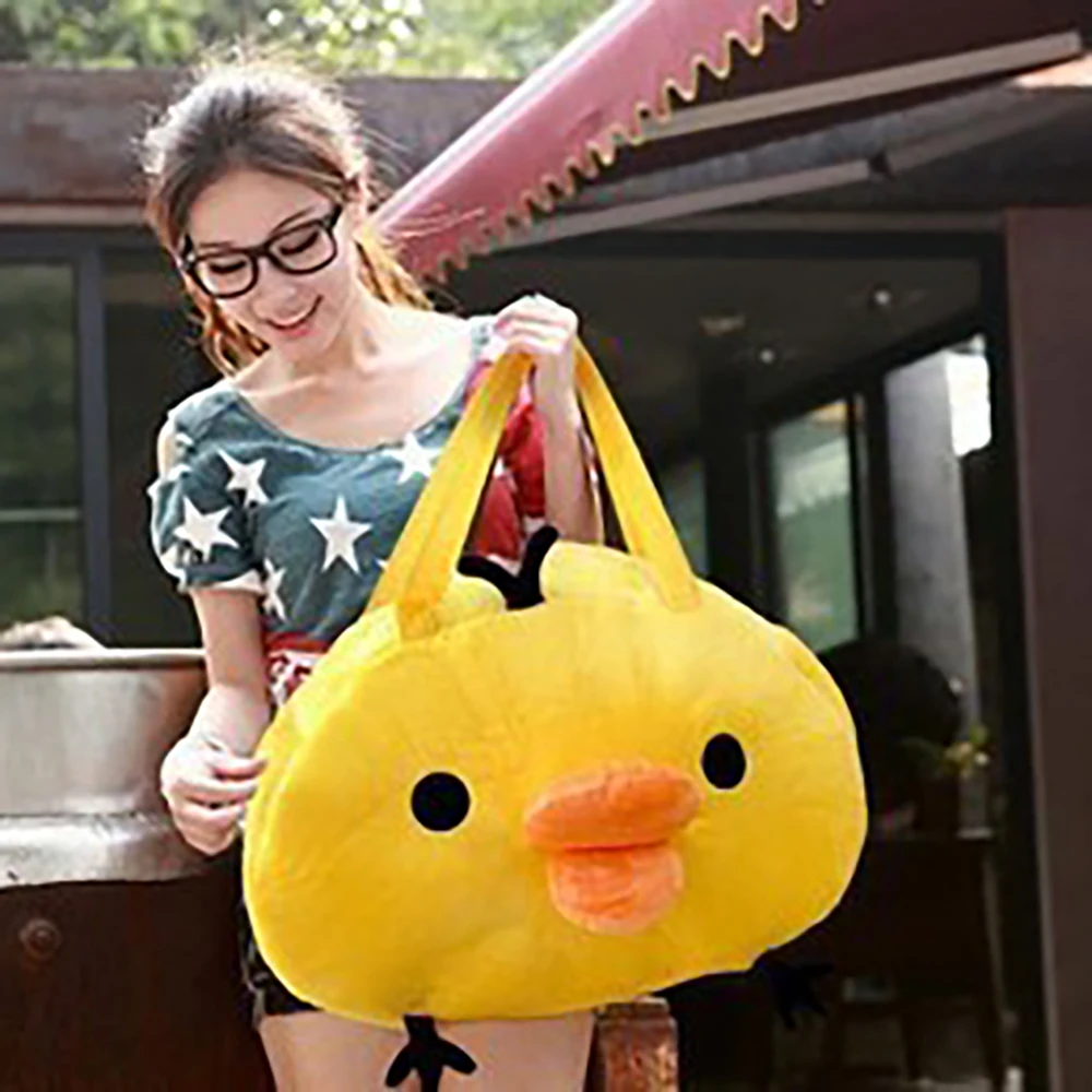 Anime Cute Bear Chick Bear Shoulder Hanging Plush Bag  Carrier Backpack Walking Outdoor Travel Breathable Shoulder 36-55l рюкзак