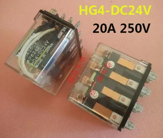 

Реле HG4-DC24V HG4DC24V 20A 250V 12PIN