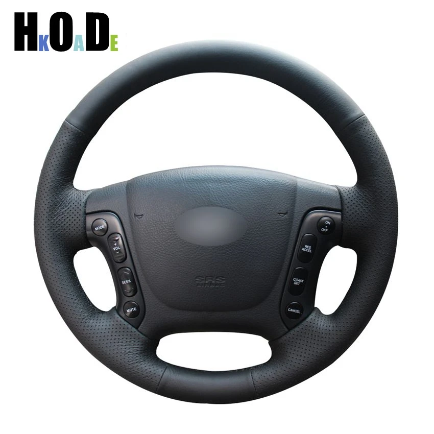 Чехол на руль из искусственной кожи для Hyundai Santa Fe 2007 2012|Чехлы руль| |