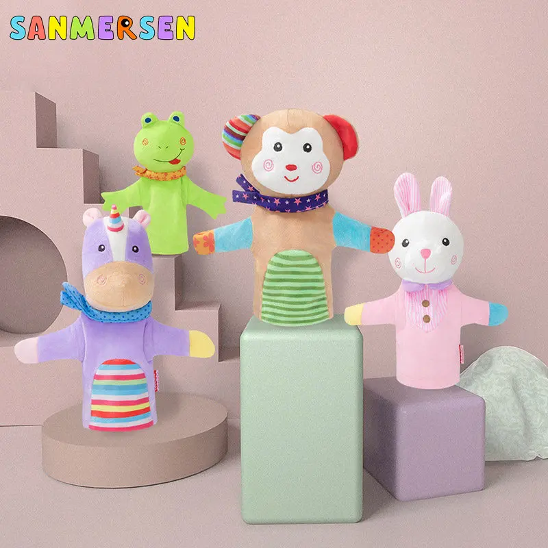 26 см животное плюшевая ручная марионетка куклы перчатки игрушки милый плюшевый