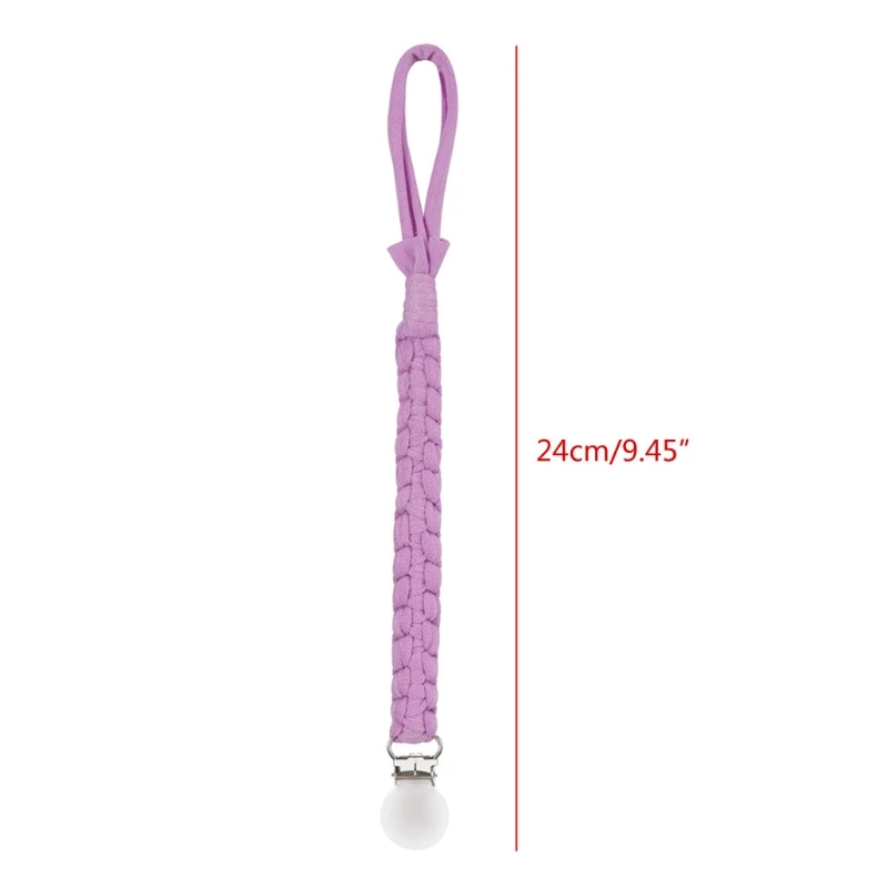 

Pacifier Clips Teether Soother Chain Braided Dummy Clips for Baby Infant Toddler