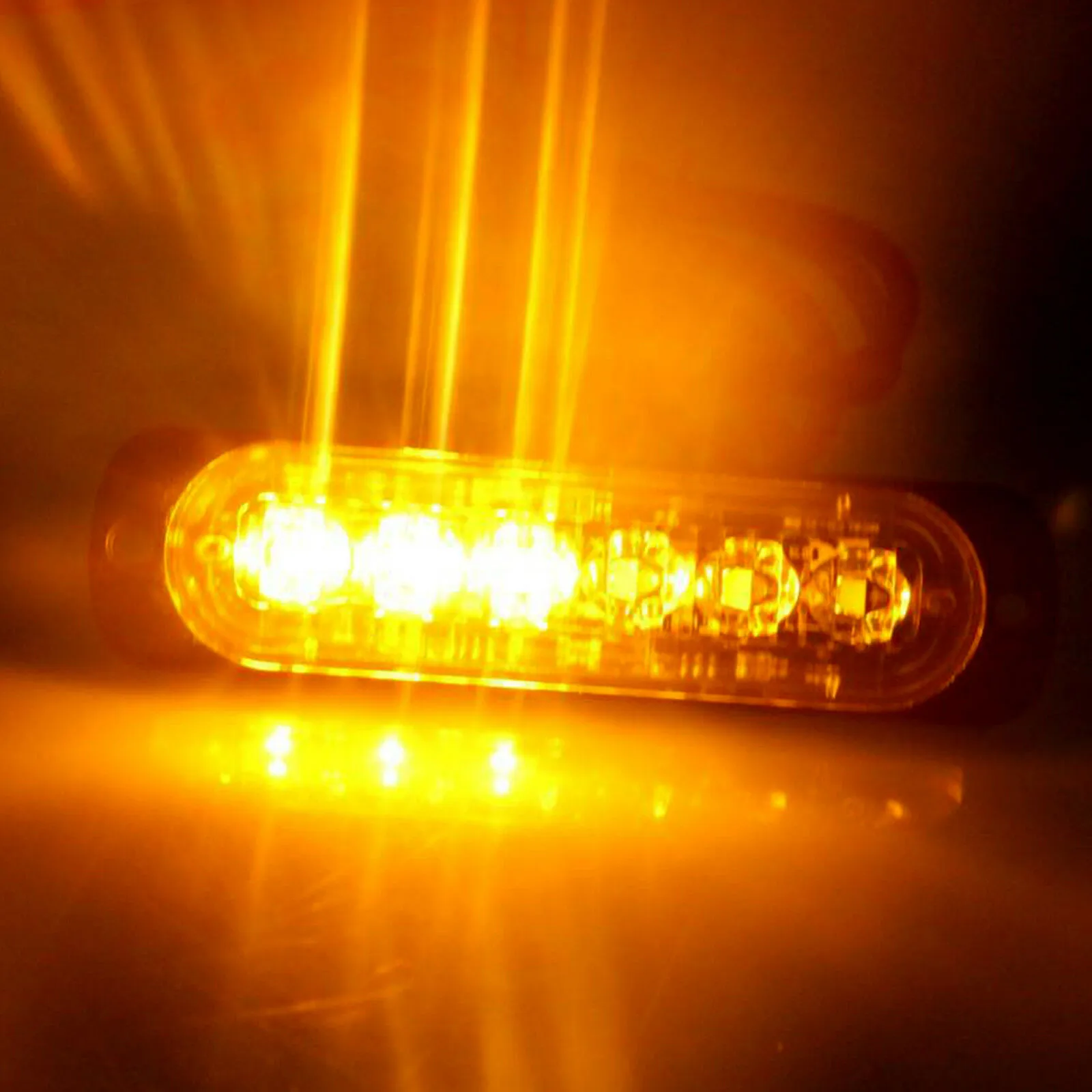 

Breakdown Flash Warning Light Car Flashing Orange Grill Recovery Strobe Lights Weatherproof