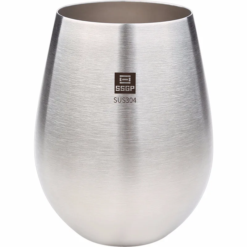 Модная короткая пивная кружка из нержавеющей стали 304 металлическая небьющаяся