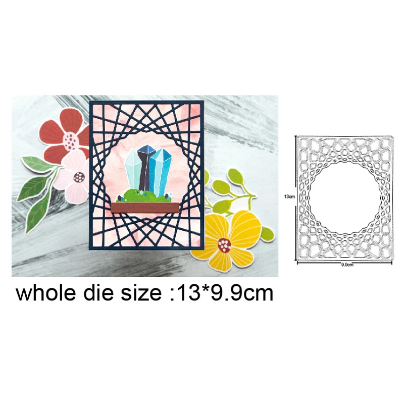 

Lace Background Frame Metal Cutting Dies for 2020 New Stencils dies DIY Scrapbooking dies Embossing Album Card Making Craft dies