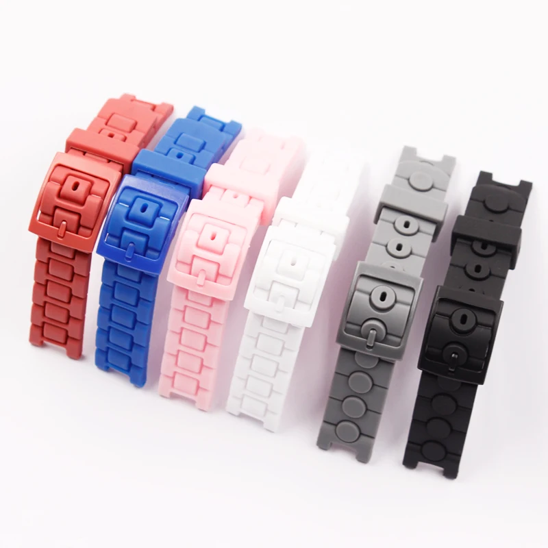 Watch accessories Suitable for Swatch children's PU strap for Disney silicone rubber men and women Feifei FlikFlak strap