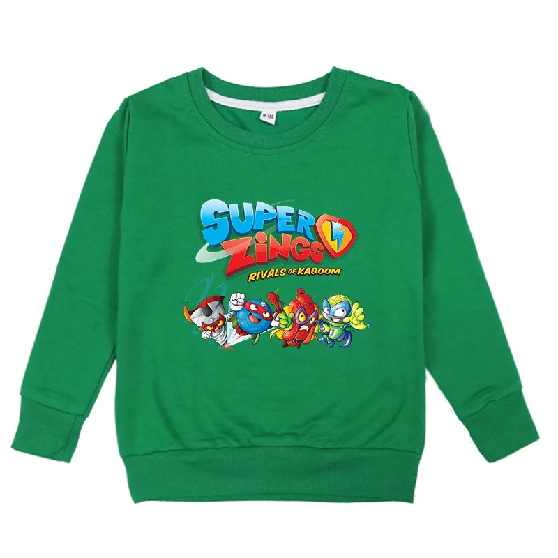 

Casual O-Neck New Child Game Super Zings Sweatshirts Cartoon Printed Kids Superzings Sportswear Baby Boys Girls Hoodie Pullover