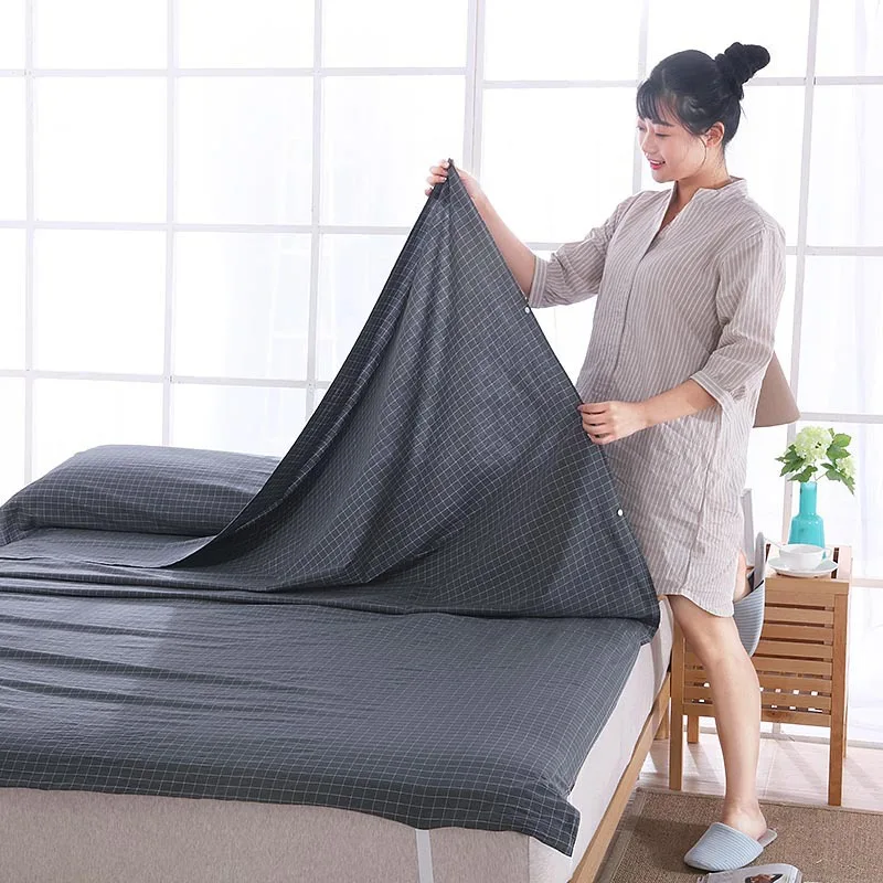 Роскошный 100% хлопок легкий спальный мешок для взрослых уход семья отель анти