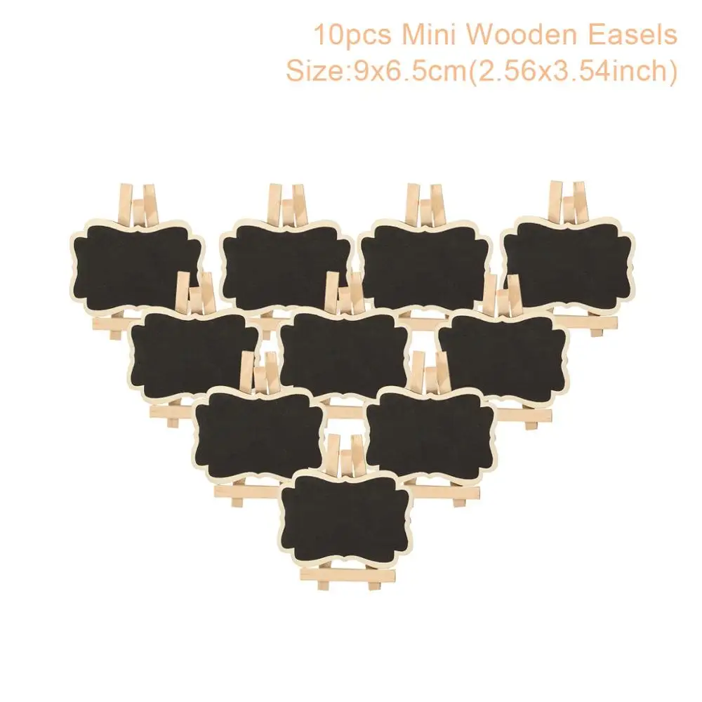 9x6.5cm 10pcs QIFU, 10 шт., реквизит для фотобудки, свадебное украшение, мини-Классная доска, свадебные вывески, сладкий подарок на день Святого Валентина, товары для дня рождения - Цвет: 9x6.5cm 10pcs