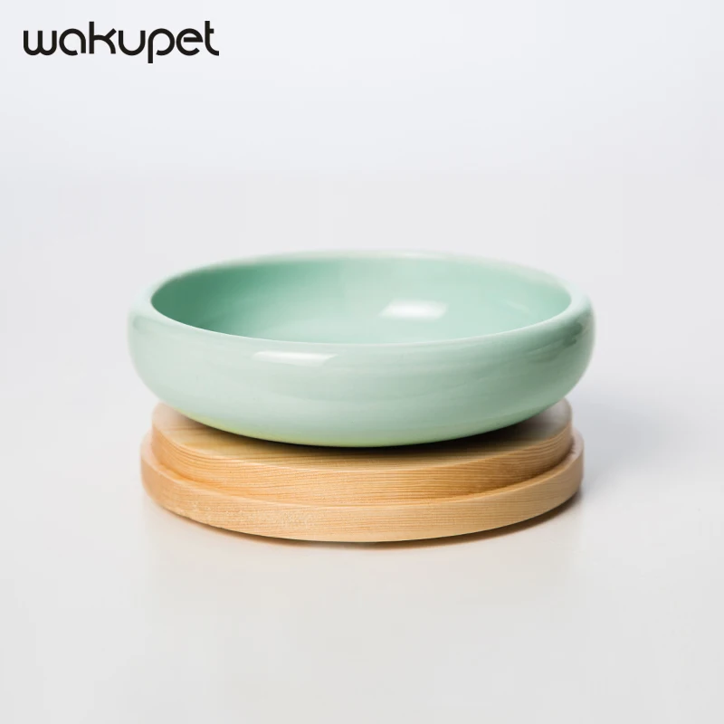 Kaufen Keramik Katze Lebensmittel Schüssel Katze Reis Schüssel Wasser Schüssel Mit Gericht Halter Pet Liefert