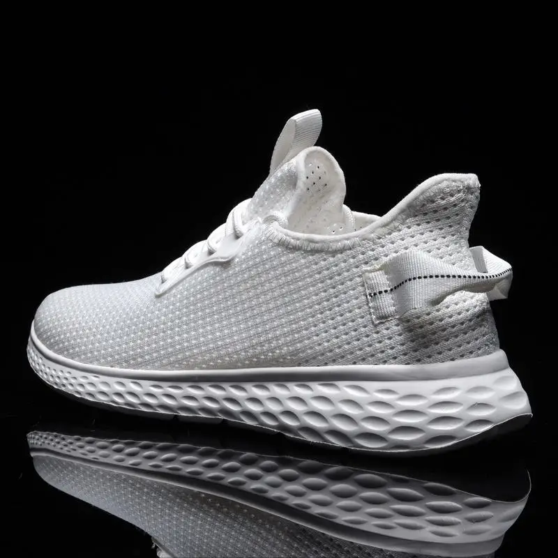 

hombre de leisure comfortable shoe Fashion trainers shoes mens causal white summer casual Breathable casuales black breathable
