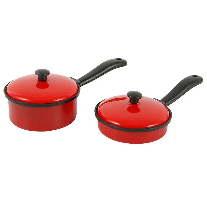 13 шт Красная посуда набор мини кукольный домик миниатюрная фигурка вилка горшок