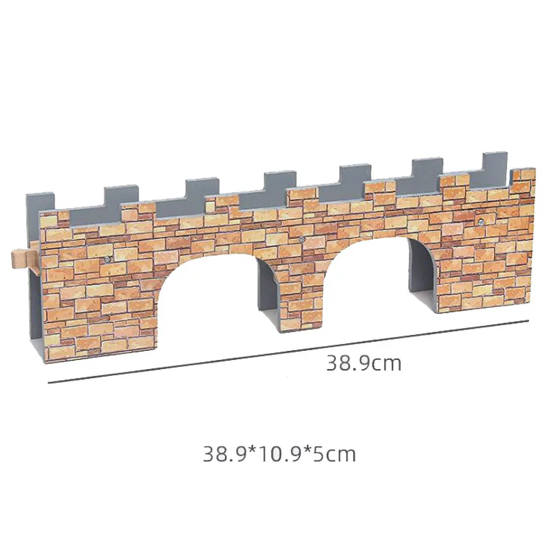 Деревянная железная дорога набор аксессуаров для моста деревянные треки поезд