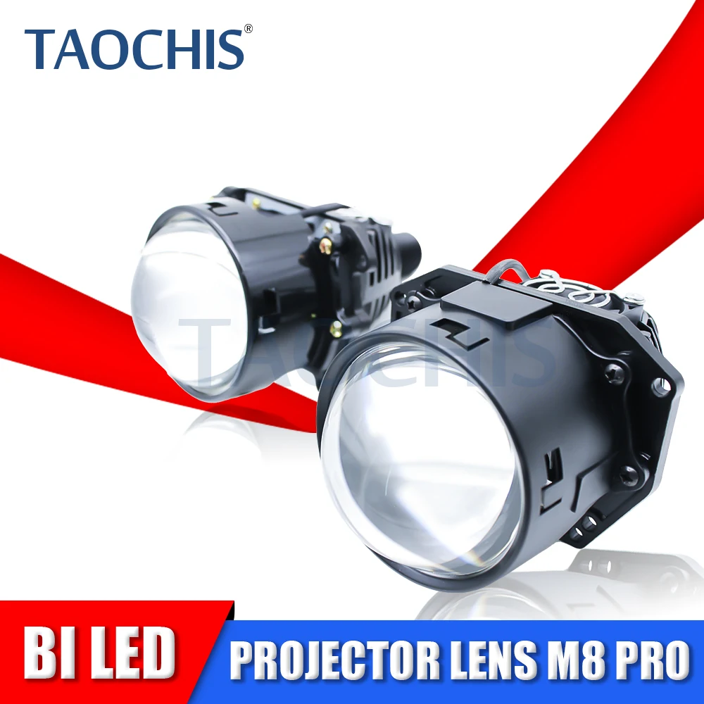 TAOCHIS M8 Pro HD Bi Led 3.0 Inch Projector Lens for Upgrade Car Headlights Motorcycle Automotive Lights Retrofit Hella 3R G5