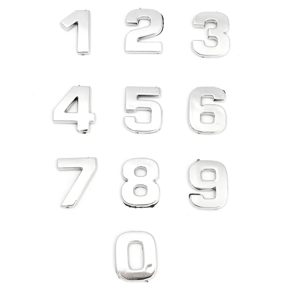40pcs 3D DIY Chrome ABS Alphabet Letter Number Symbol Car Decal Stickers Universal For Honda/VW/Toyota/Skoda/Ford/Peugeot | Автомобили и