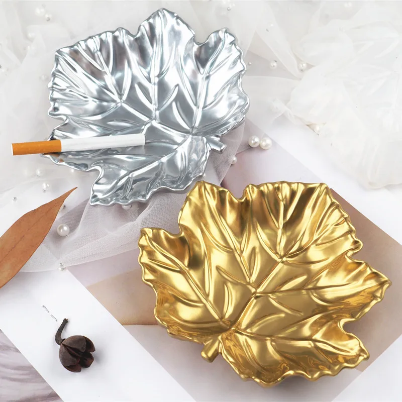 

DIY Crystal Epoxy Resin Mold Maple Leaf Hemp Leaf Ashtray Tray Dish Mirror Silicone Mold For Resin