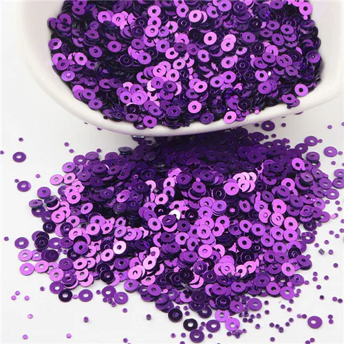 purple Мини блестки 3 мм, плоские круглые ПВХ свободные блестки разноцветные Блестки для крафтовые украшения на свадьбу одежды платье DIY аксессуар 20 г - Цвет: purple