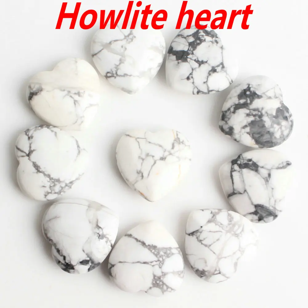 

10Pcs Natural Crystal Heart Shape Pendant Tiger Eye Rock Rose Quartz Fluorite Amethyst Fluorite Gemstone Necklace Reiki Healing