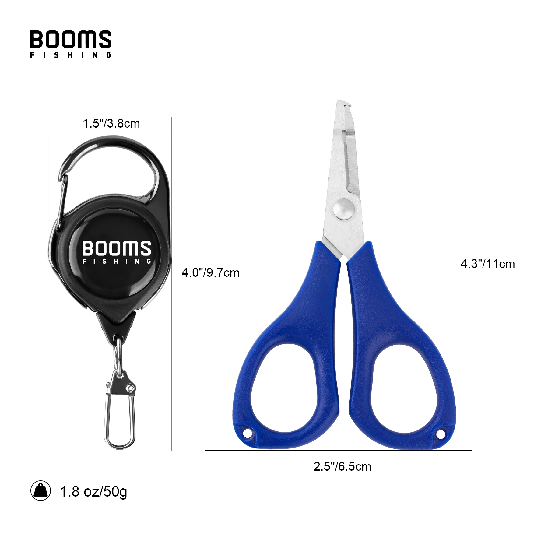 Booms Fishing S01 Pliers Nylon Braid Fish Line Scissors Stainless Steel with Retractor Badge Reel Holder | Спорт и развлечения