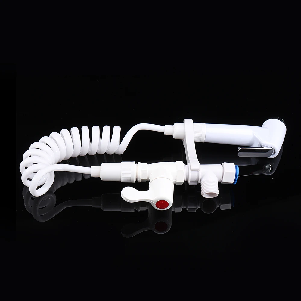 Комплект для биде из абс пластика портативный распылитель унитаза с выдвижной пружиной 1 5 м адаптер шланга