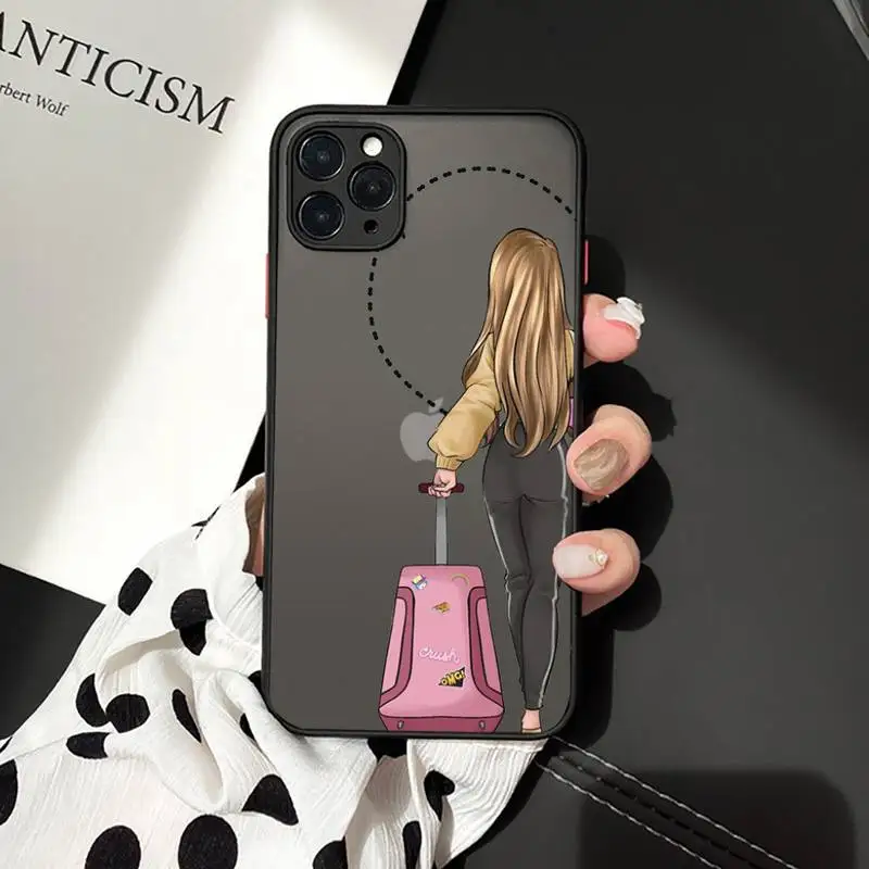 

Girls Bff Best Friends Forever Phone Case matte transparent For iphone 7 8 11 12 plus mini x xs xr pro max cover
