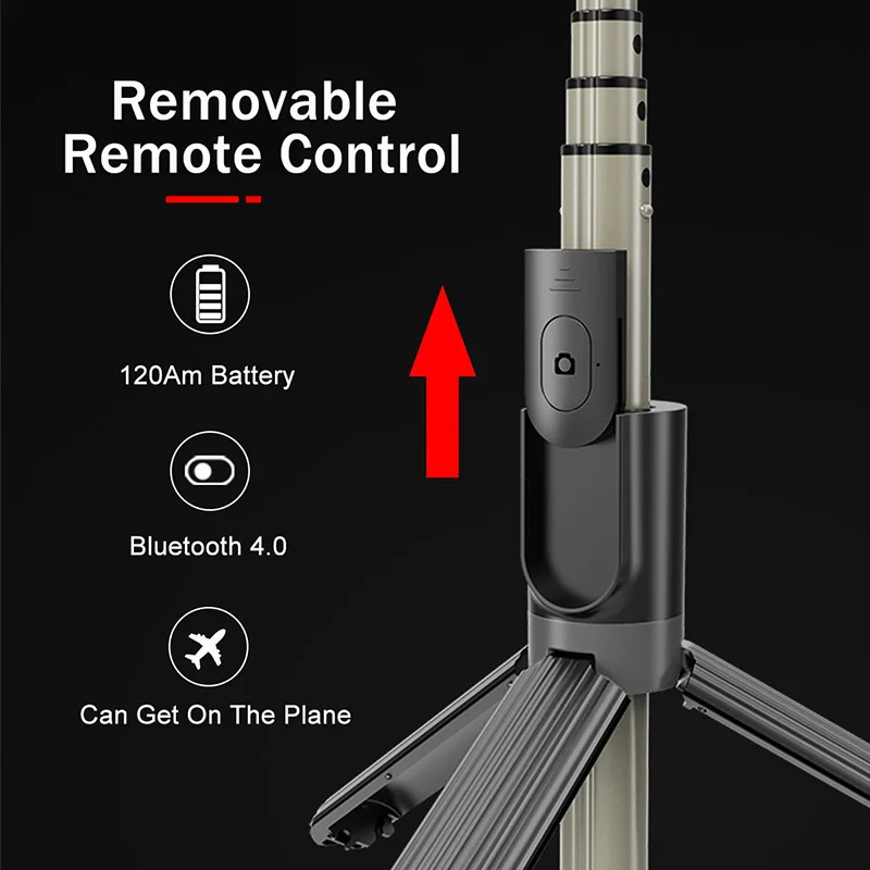 Беспроводной селфи Палка с Bluetooth светодиодный кольцо заполняющий светильник