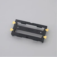 high quality 2 x 18650 battery holder case smt smd with bronze pins 2 slots 218650 radiating batteries shell storage box