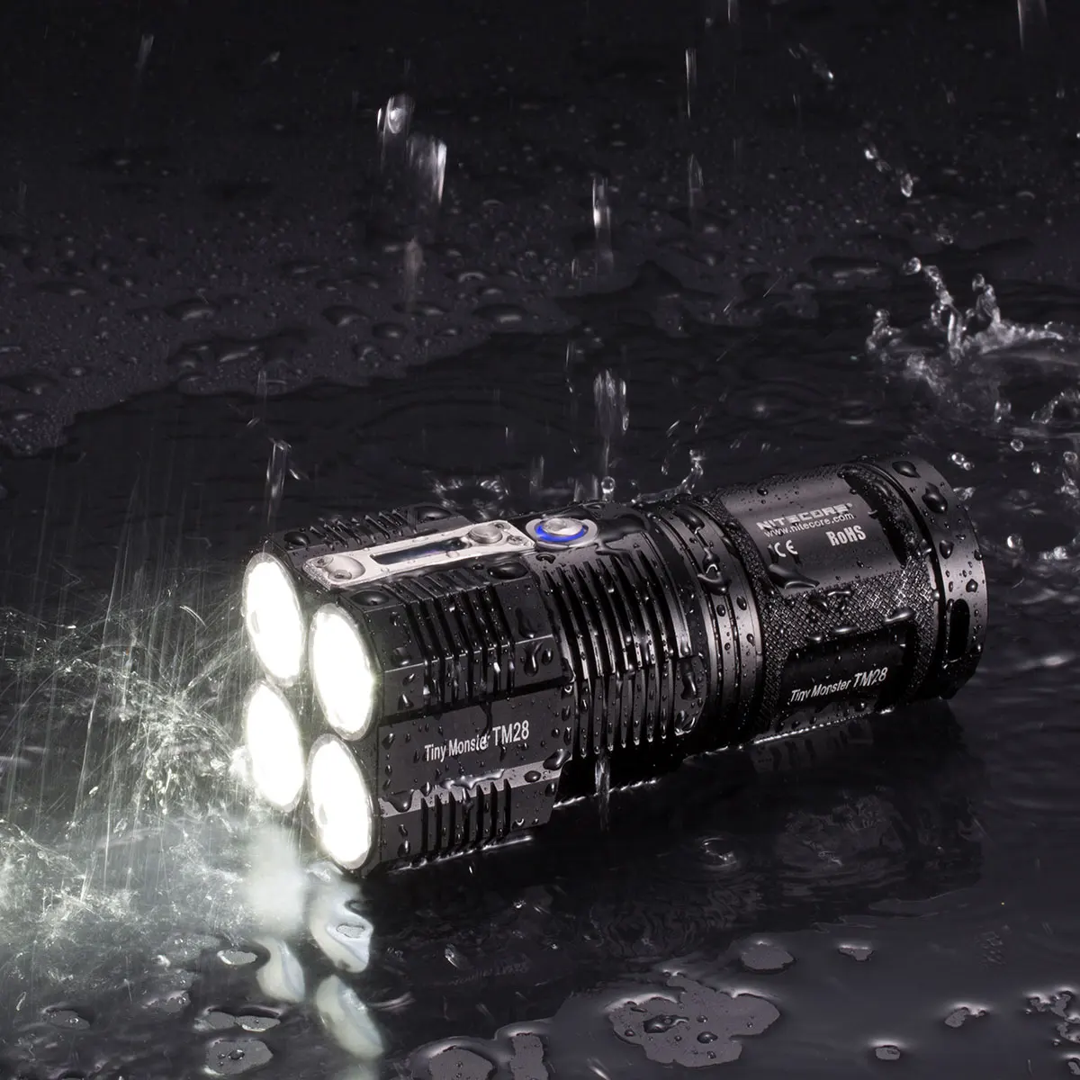 NITECORE TM28 O светильник вспышки 6000 люмен ультра яркая подсветка с Перезаряжаемые