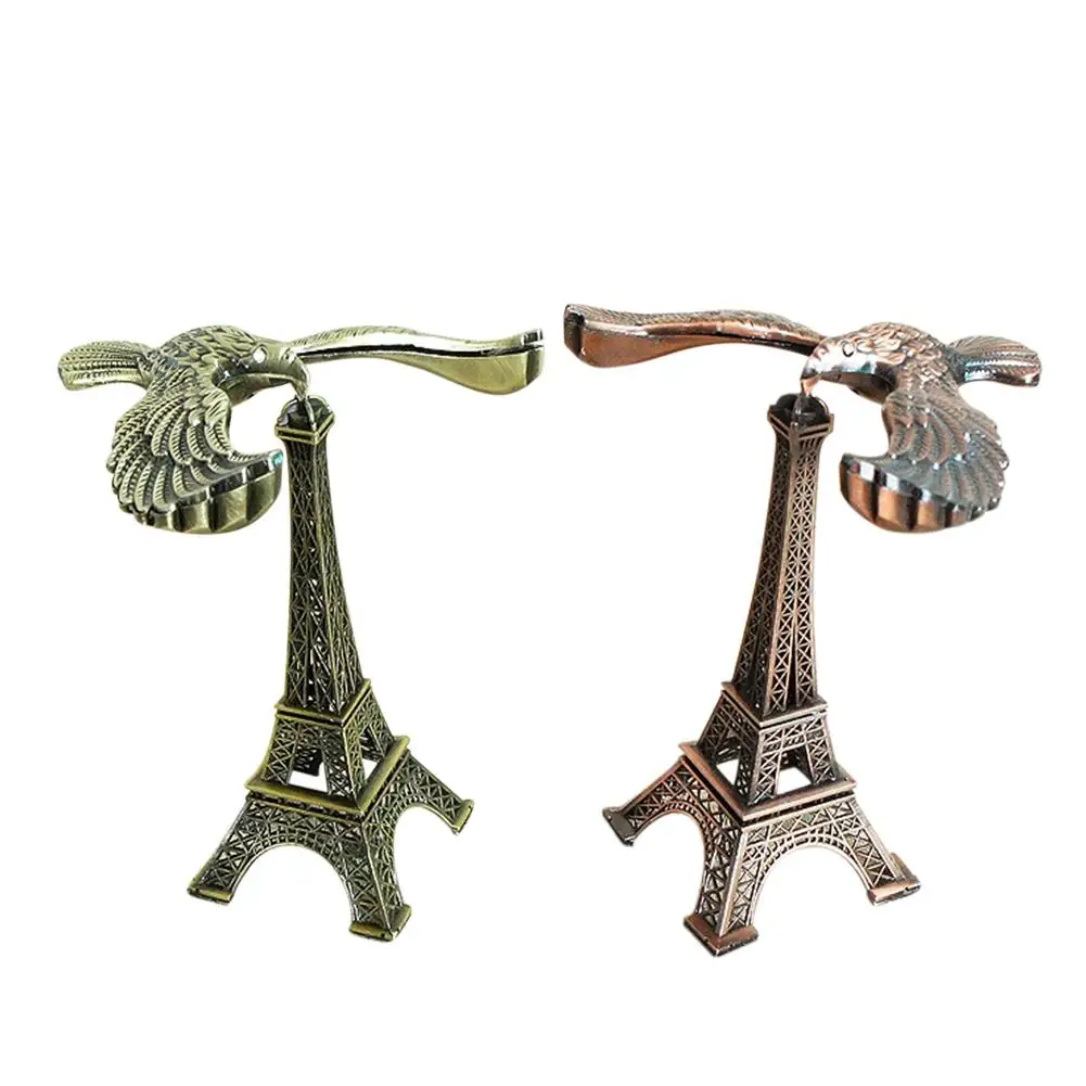 Ретро Сплав Эйфелева башня моделирование с баланс птица для офиса рабочего стола
