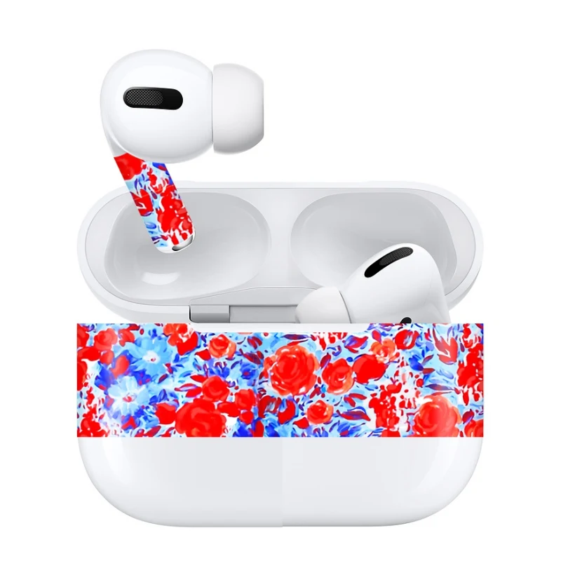 Наушники-накладки для наушников Apple Airpods Pro - декоративный защитный чехол-намотка из пленки.
