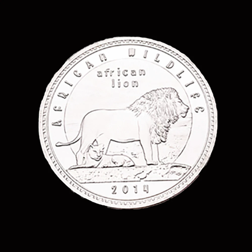 

2014 African Lion Commemorative Silver Coins Collectibles For Gifts