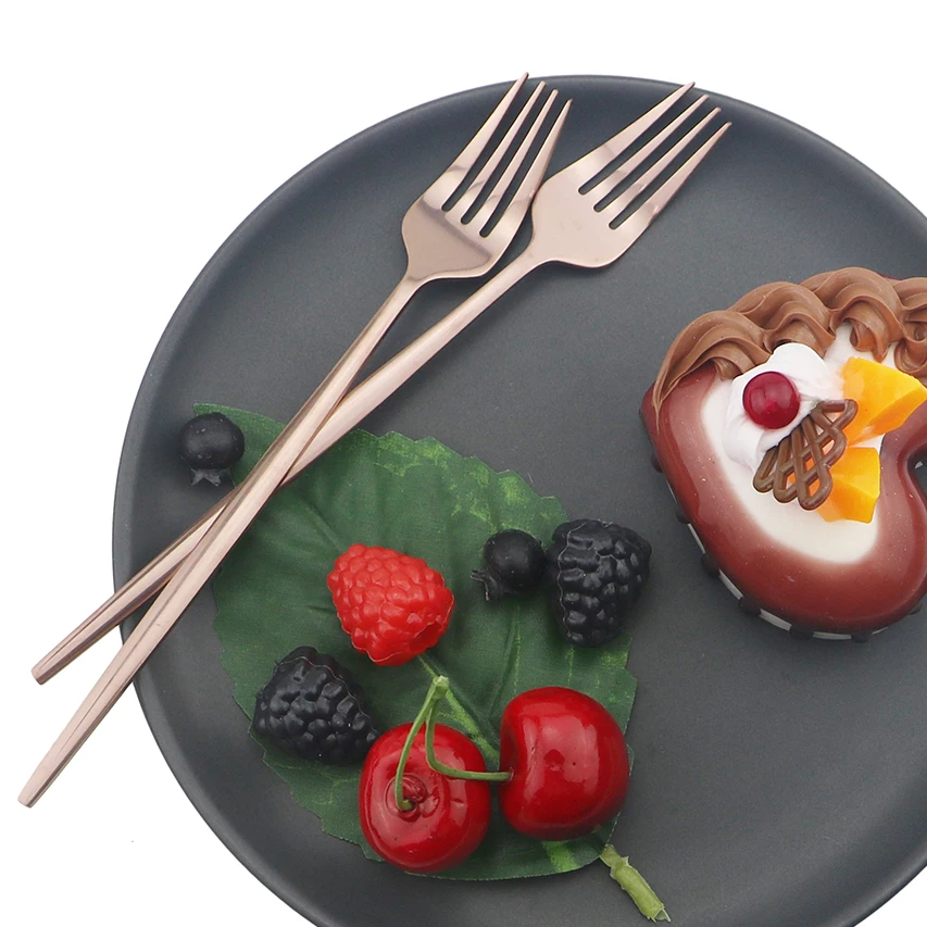 Набор столовых приборов из черного золота 24 шт. набор нержавеющей стали 304|Наборы