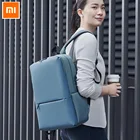 Классический деловой рюкзак Xiaomi унисекс, новый оригинальный водонепроницаемый ранец на плечо 2 для ноутбука 5,6 дюйма, уличная Дорожная сумка на плечо 18 л