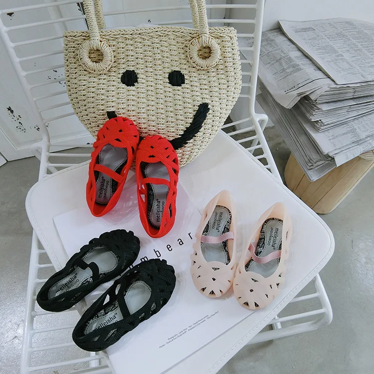 Mini Melissa/Новинка г.; мини-обувь для девочек; прозрачные сандалии; детская обувь на полой подошве; детские сандалии для маленьких девочек; принцесса