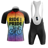 lycxto cycling jersey set breathable cycling clothing short sportwear shirt bib shorts pants bicycle team racing uniform summer