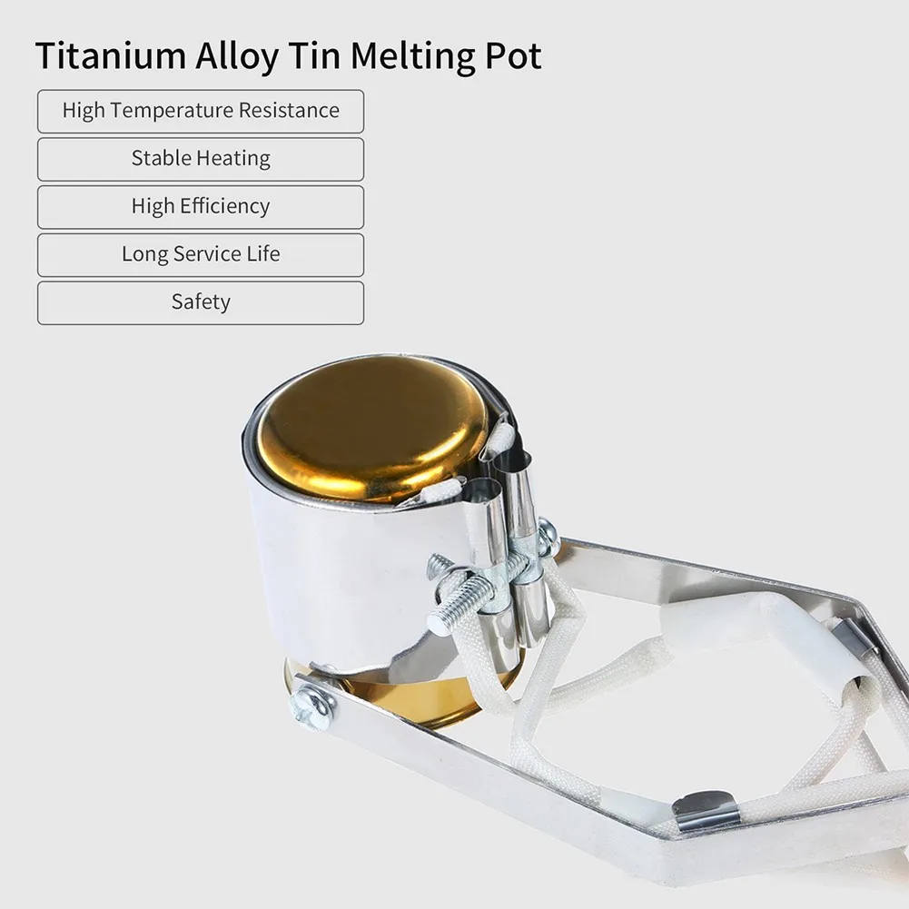 

Bath Tool Tin Soldering Pot Desoldering Adjustable Temperature Control