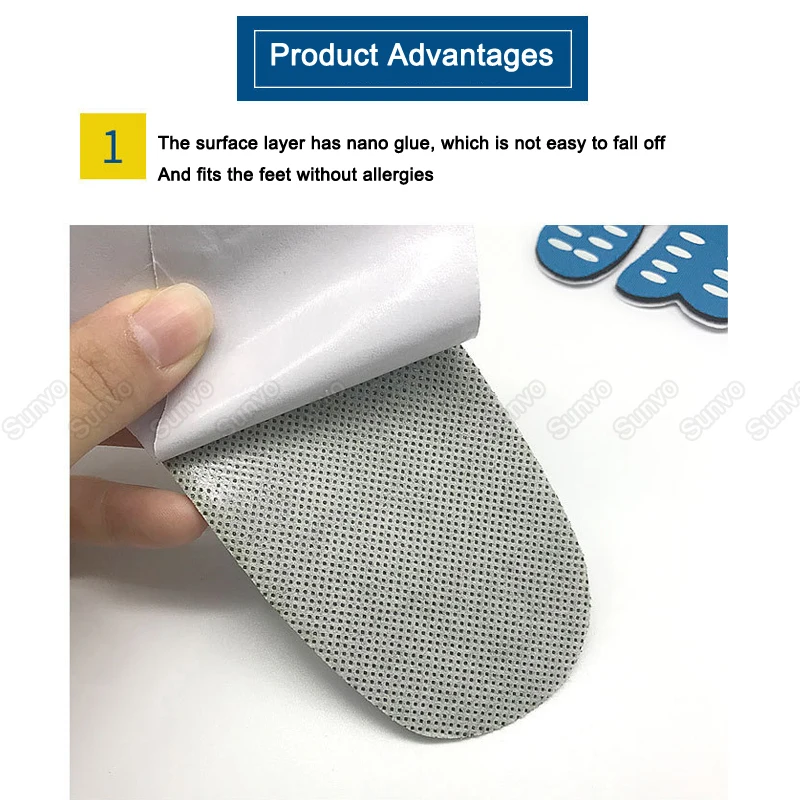 Sunvo Sandy Beach стельки для мужчин обувь подошвы наклейки ног водонепроницаемые